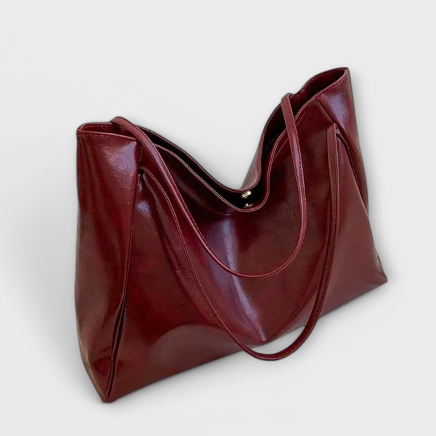 Women's Structured Handbag in Black, Brown or Red