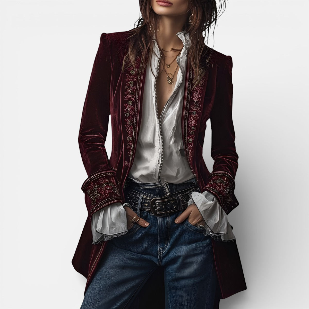 Women's Elegant Velvet Jacket