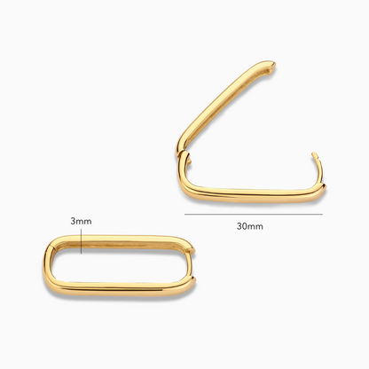 Large Earrings with Icons | Gold