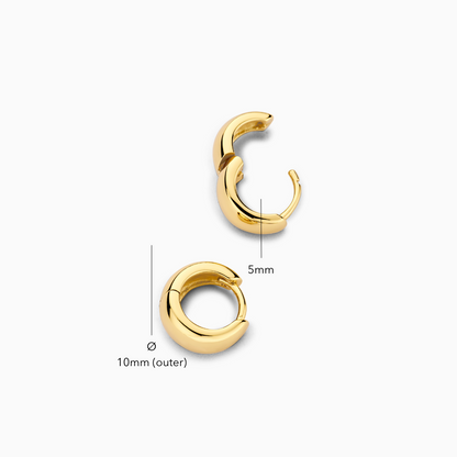 Mini Hoop Earrings Rue | Gold