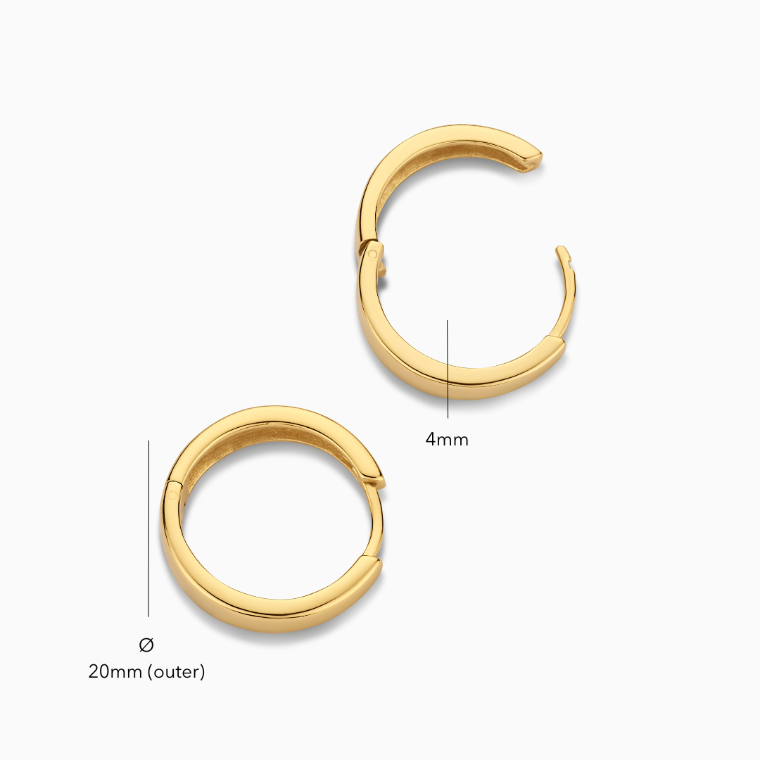 Gia Hoop Earrings | Gold