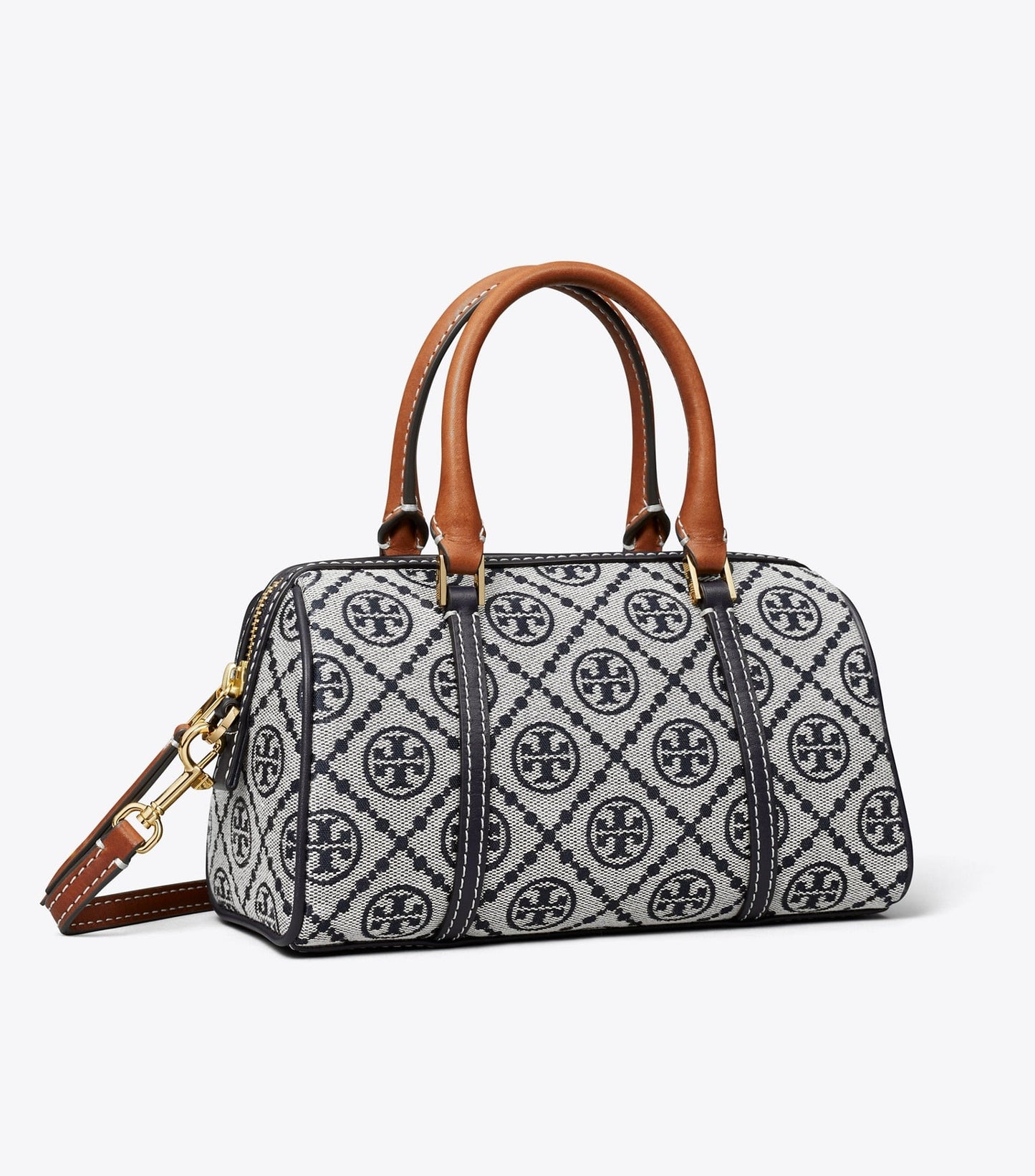 Tory Burch Monogram Petite Barrel Bag
