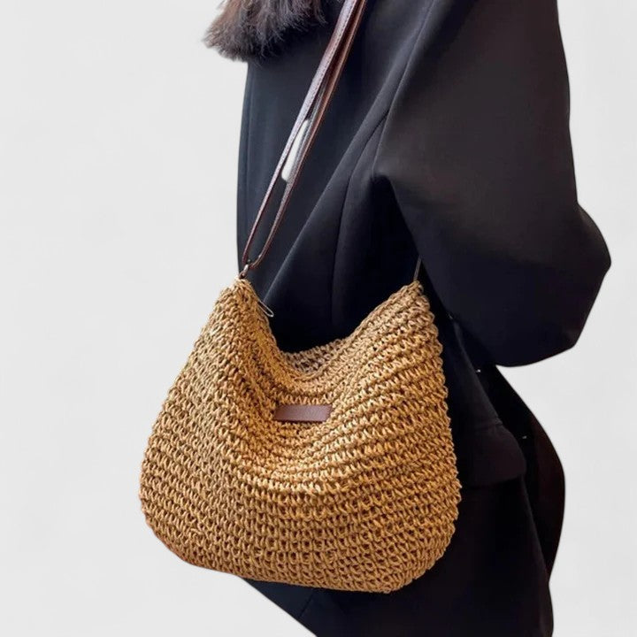 Women's Elegant Handbag in Beige or Khaki