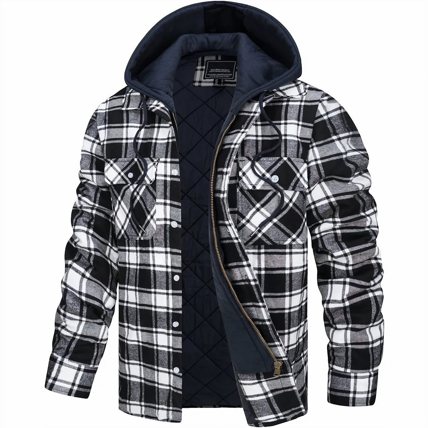 Lyonard™ | Plaid Zip Jacket