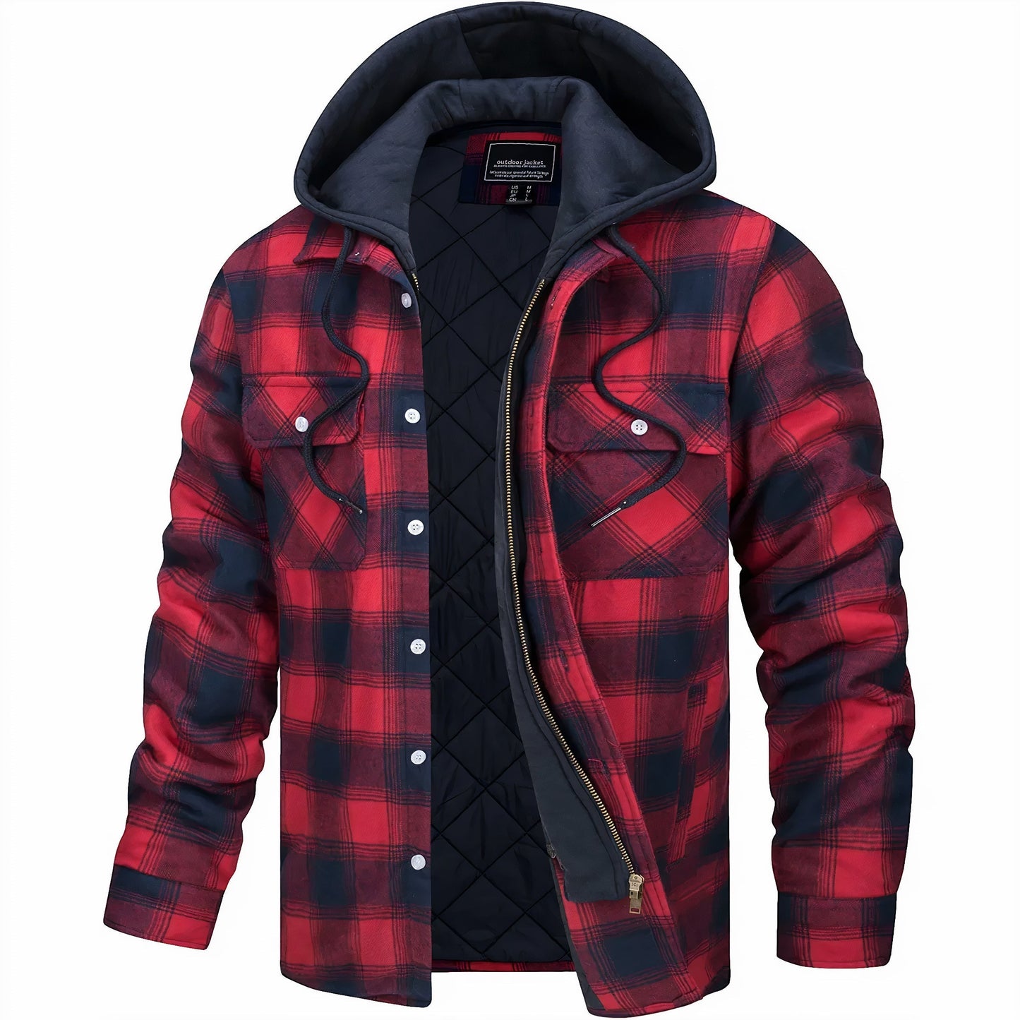 Lyonard™ | Plaid Zip Jacket