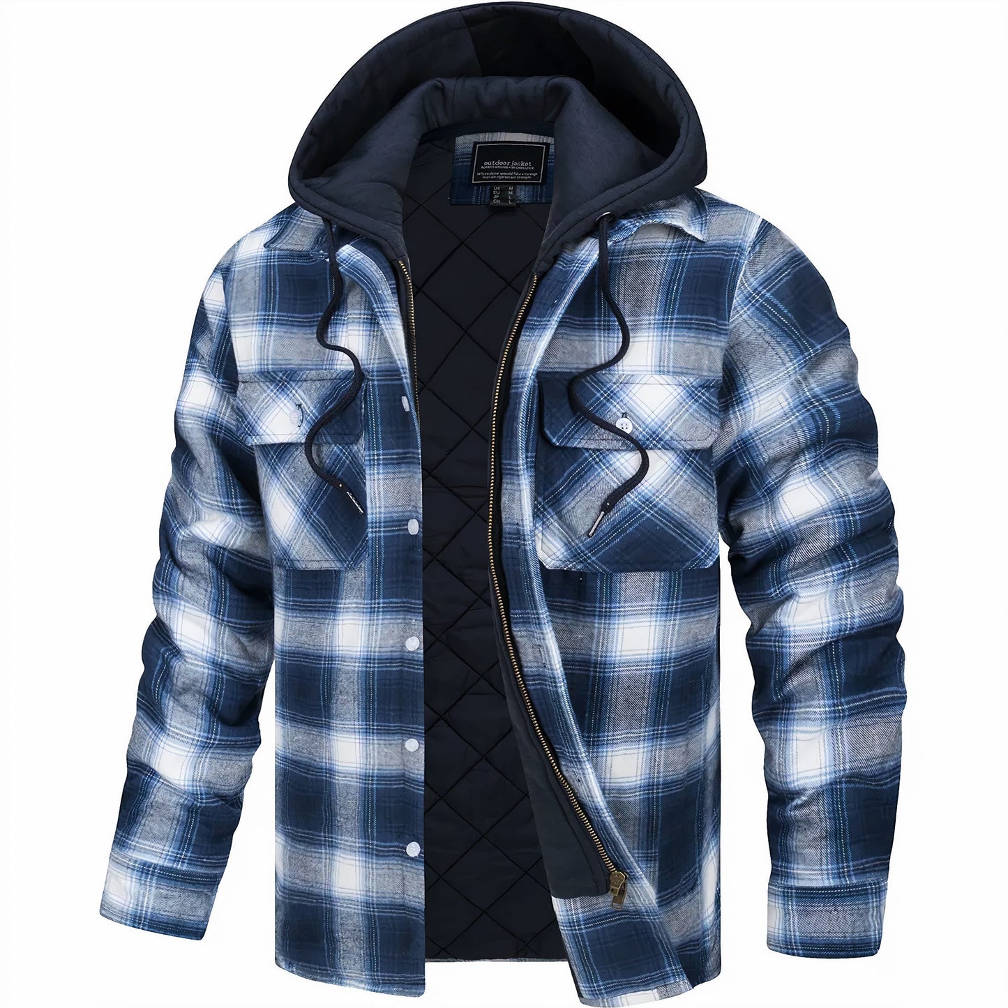 Lyonard™ | Plaid Zip Jacket
