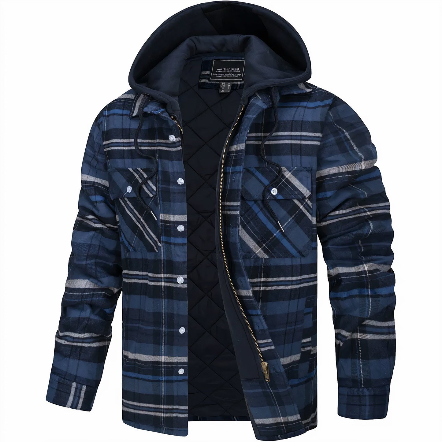 Lyonard™ | Plaid Zip Jacket