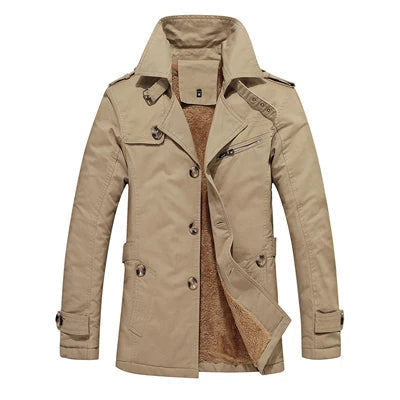 Étienne™ | Elegant Quilted Padded Trench Coat for Men