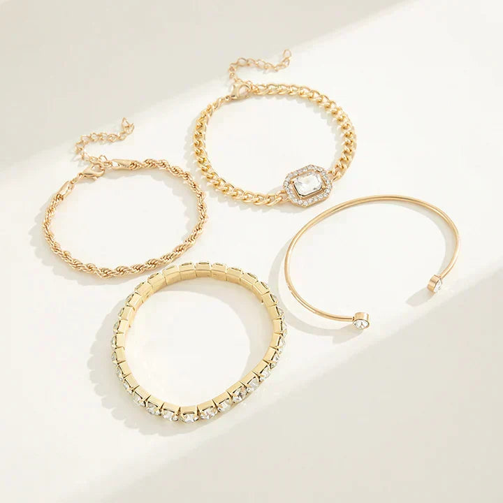 Set of Bracelets Domitia Calvina | Gold
