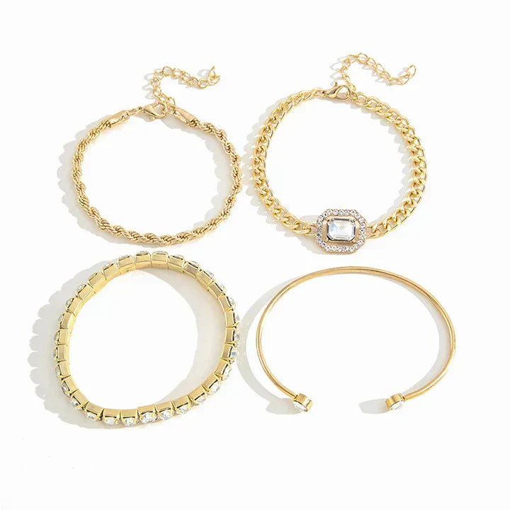 Set of Bracelets Domitia Calvina | Gold