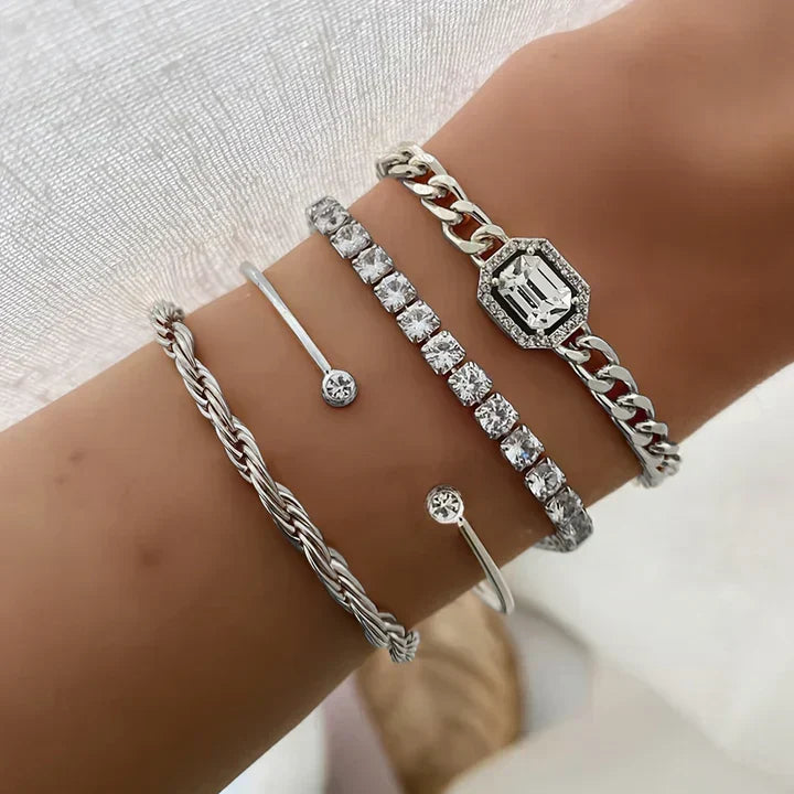 Set of Bracelets Domitia Calvina | Gold