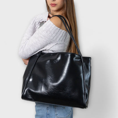 Women's Structured Handbag in Black, Brown or Red